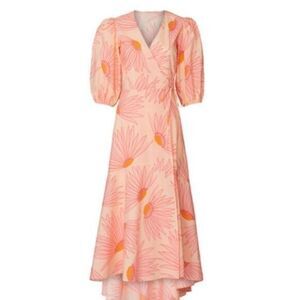 Kate Spade grand daisy wrap maxi dress size 8 EUC